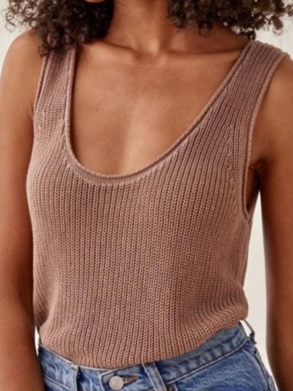 Reformation Dori Scoopneck Sweater Tank